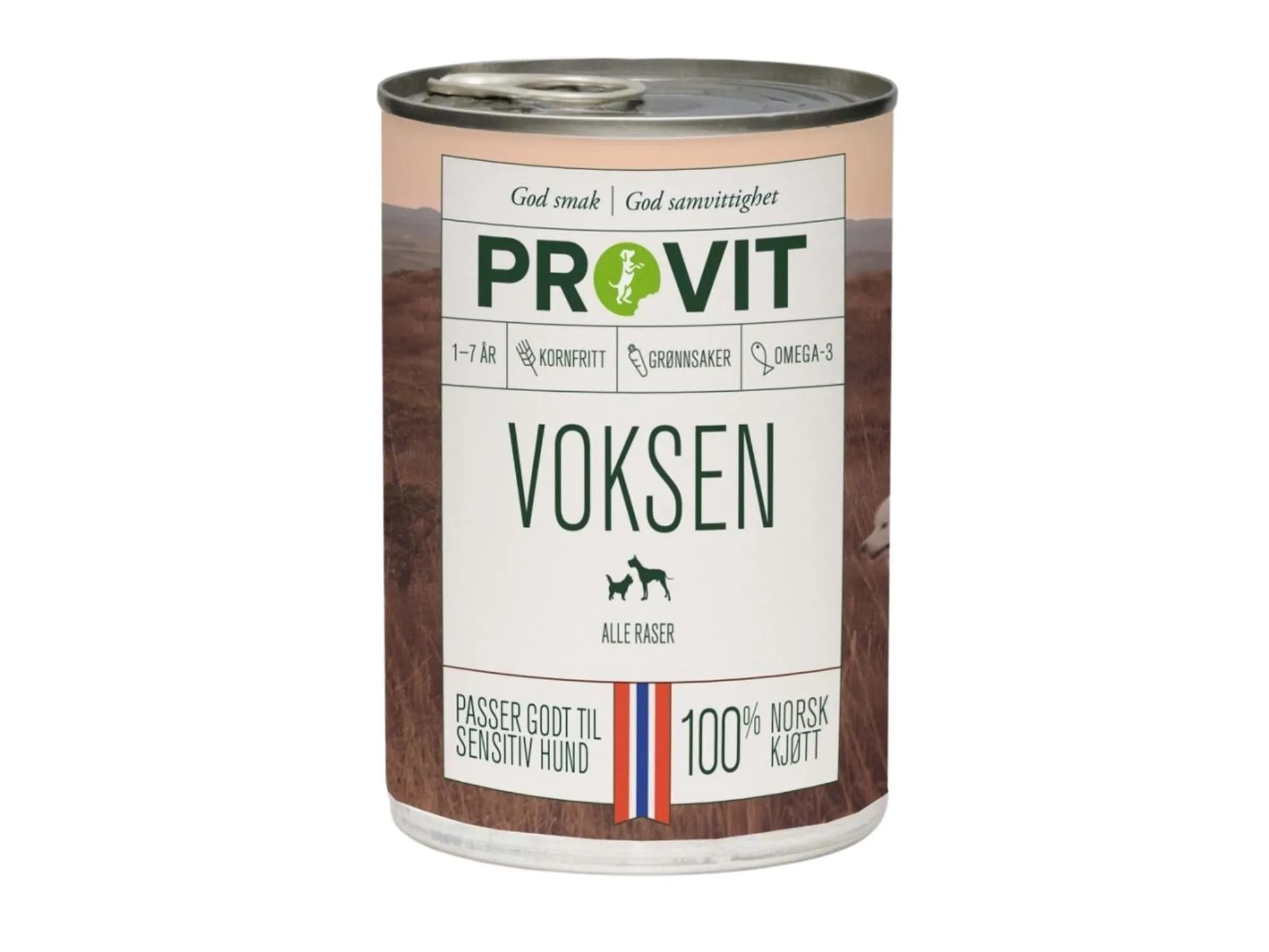Provit Voksen våtfôr til voksen hund av kylling, storfe og svin