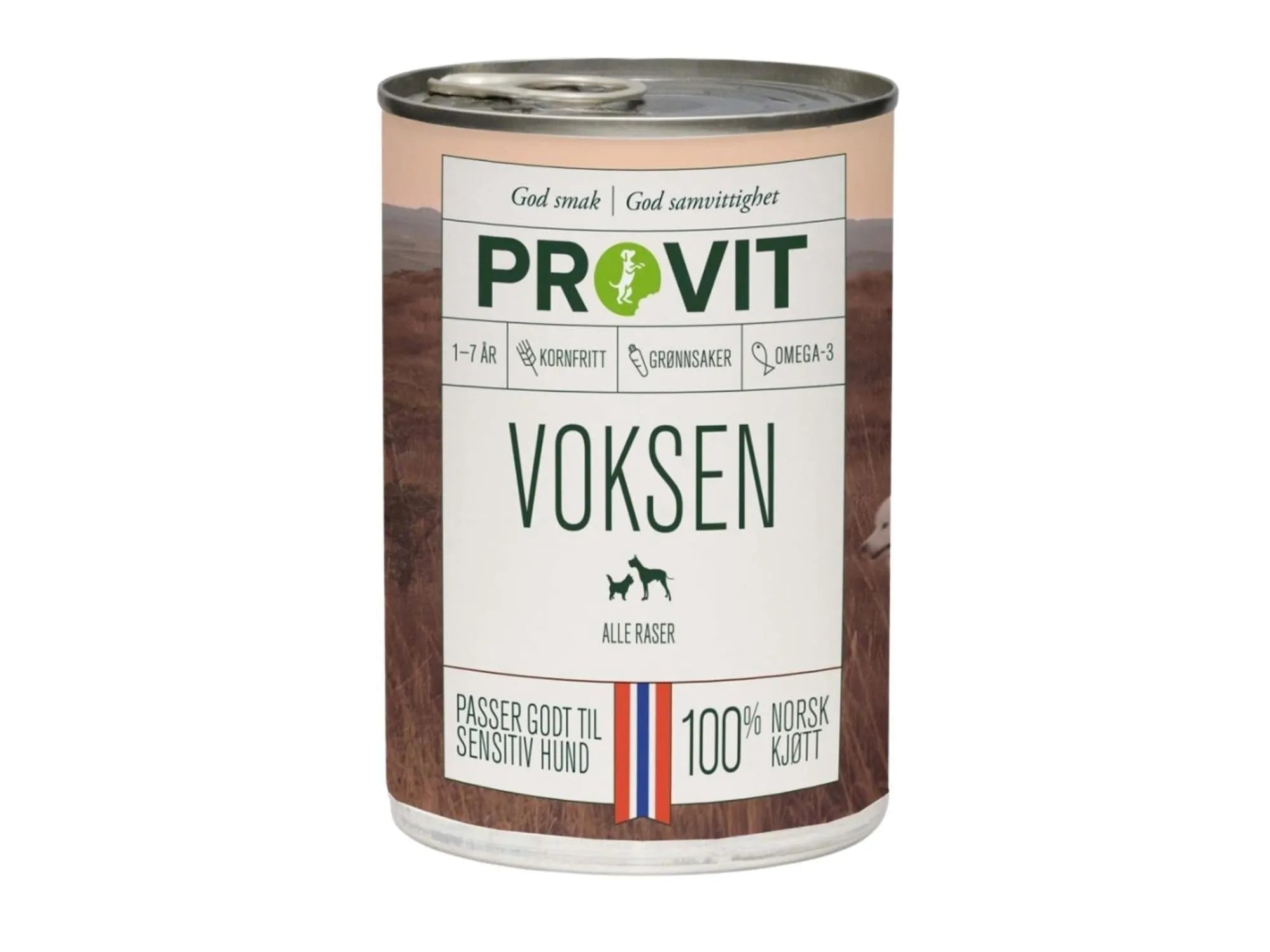 Provit Voksen våtfôr til voksen hund av kylling, storfe og svin