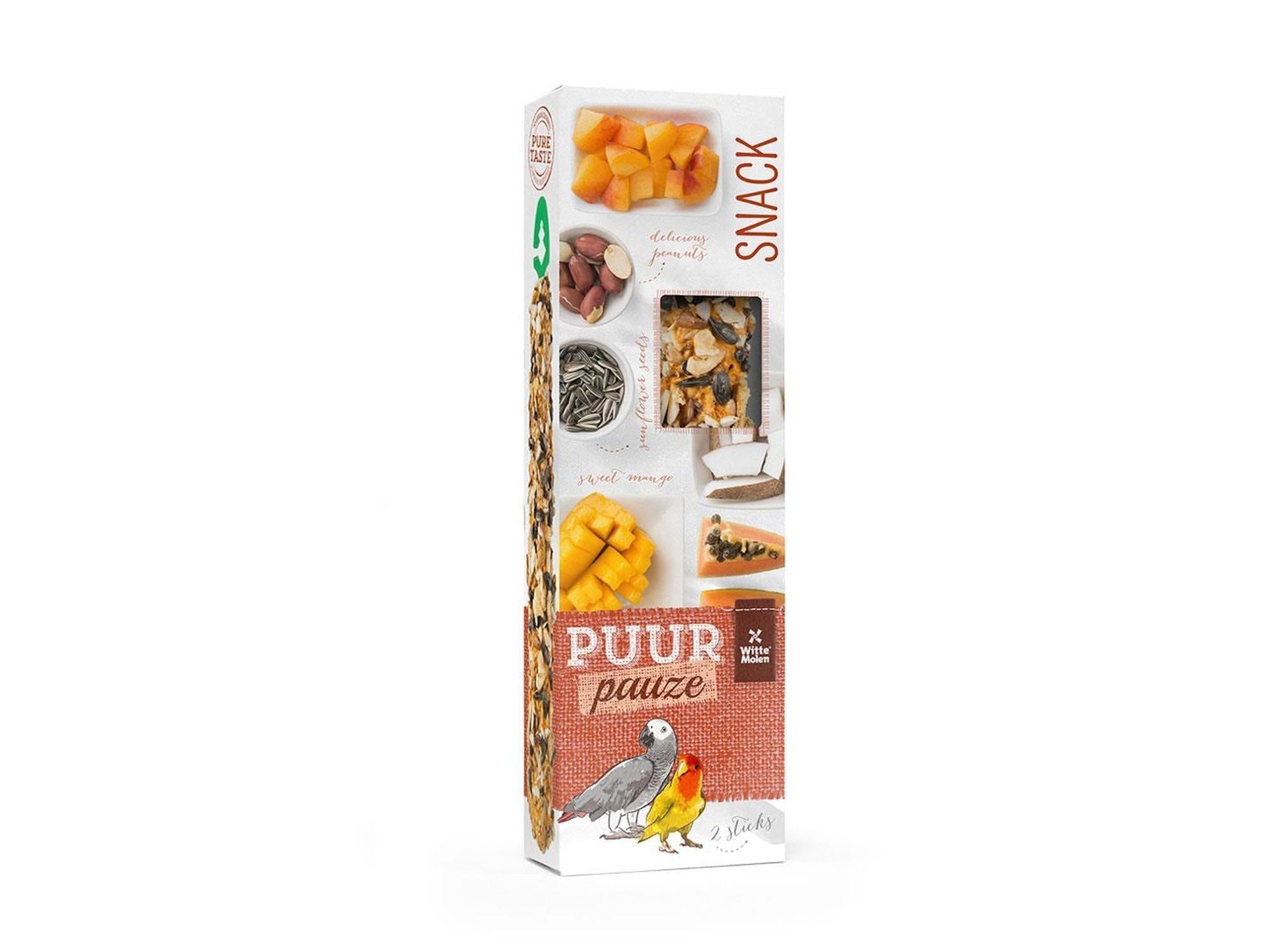 Puur Sticks Papegøye Papaya og Kokos