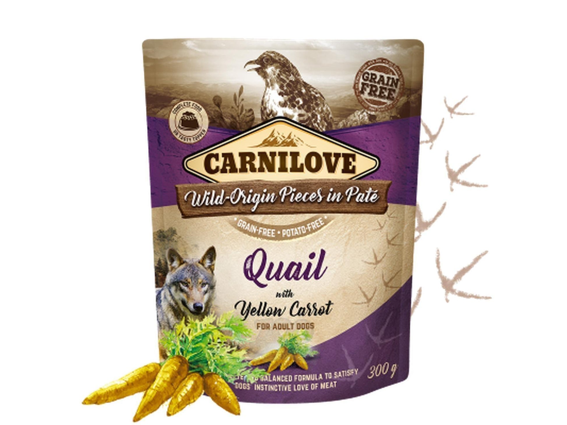 Carnilove Quail with Yellow Carrot våtfôr til hund med vaktel