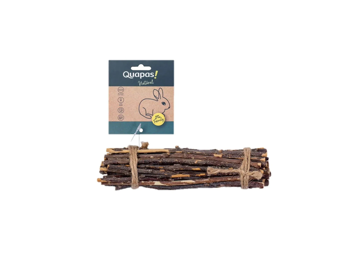 Quapas! Eplegrener 18 × 4,5 cm – 20 stk gnagepinner