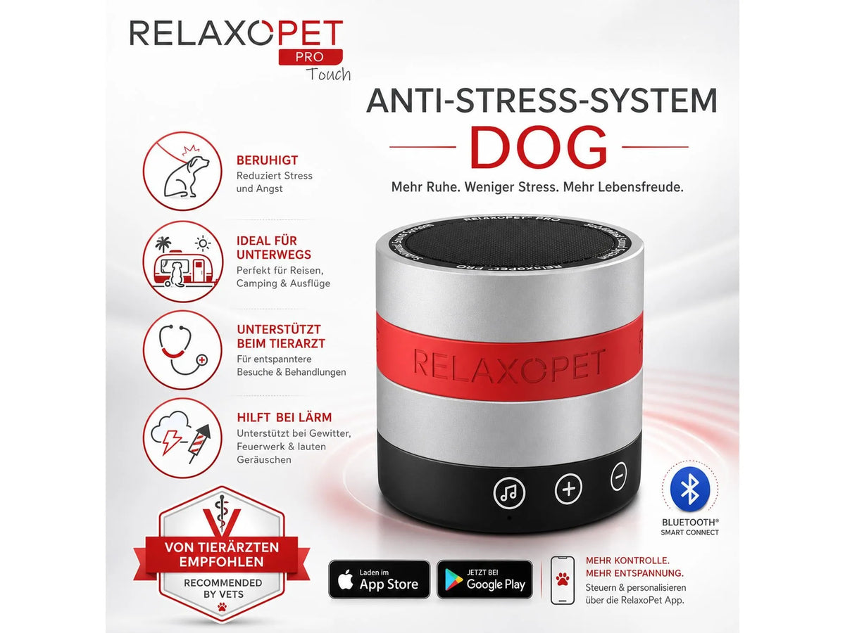 RelaxoPet PRO Dog Touch – beroligende lydenhet for hund med app