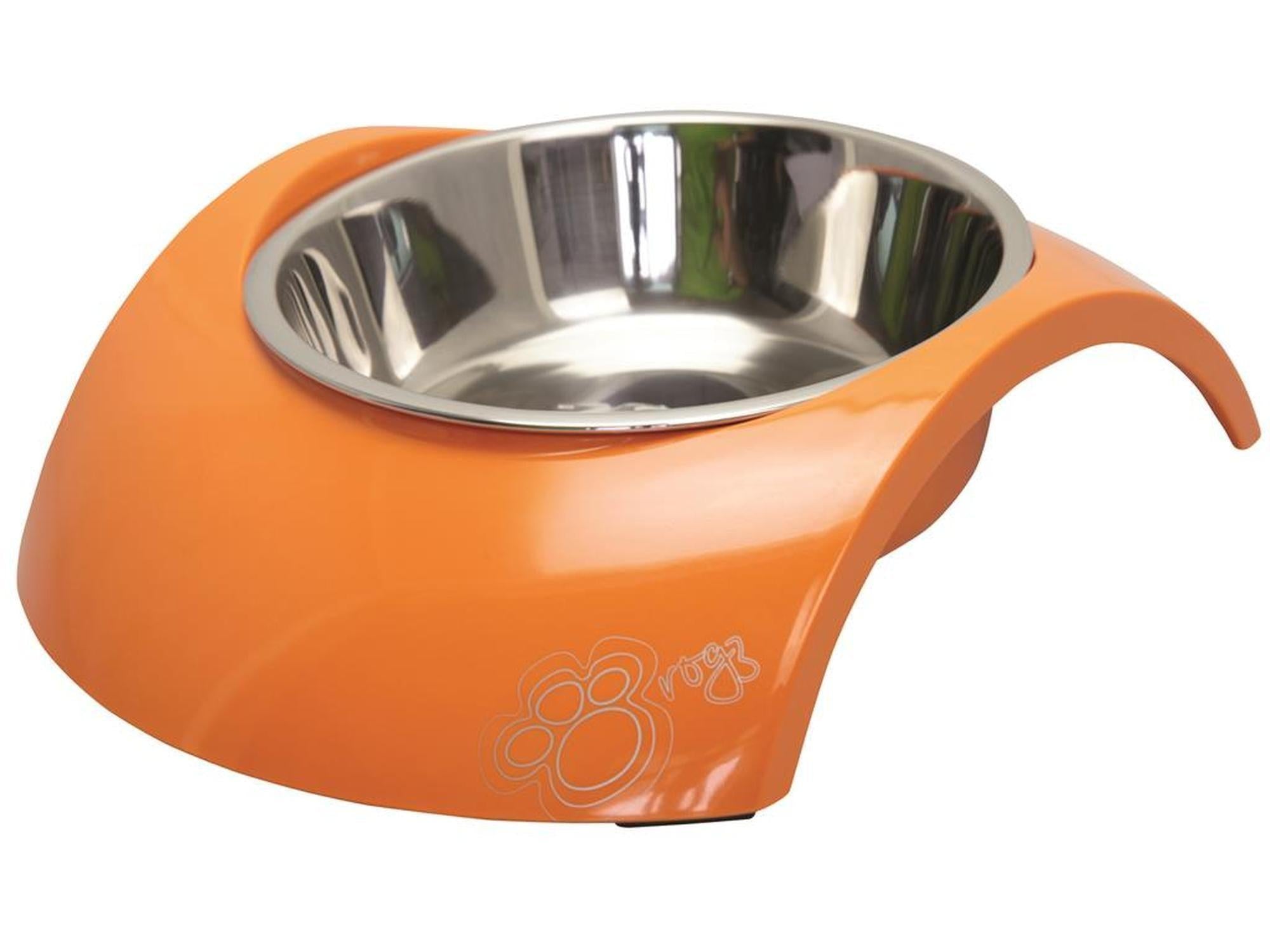 Rogz Luna Bowlz matskål Medium i oransje 350 ml