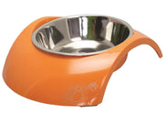 Rogz Luna Bowlz matskål Medium i oransje 350 ml