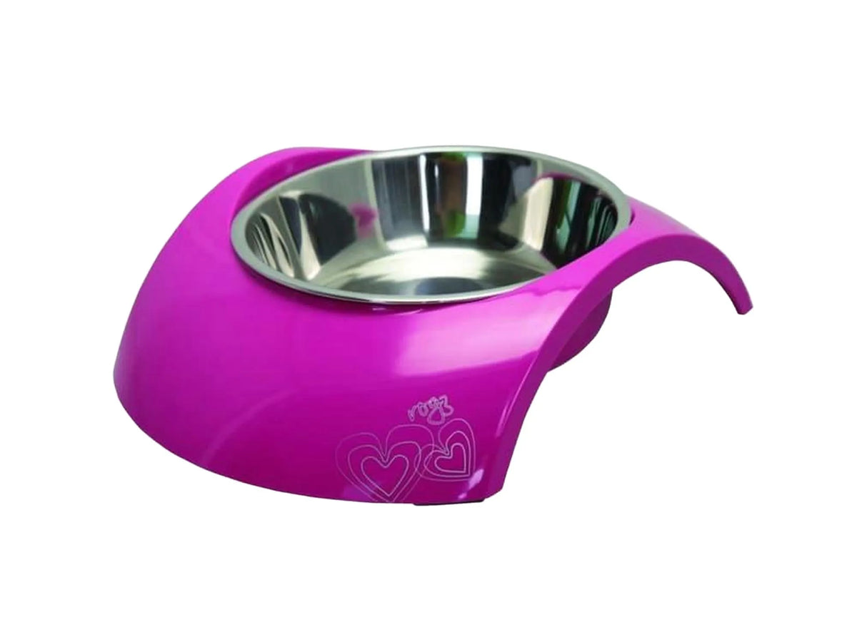 Rogz Luna Bowlz matskål Medium i rosa 350 ml