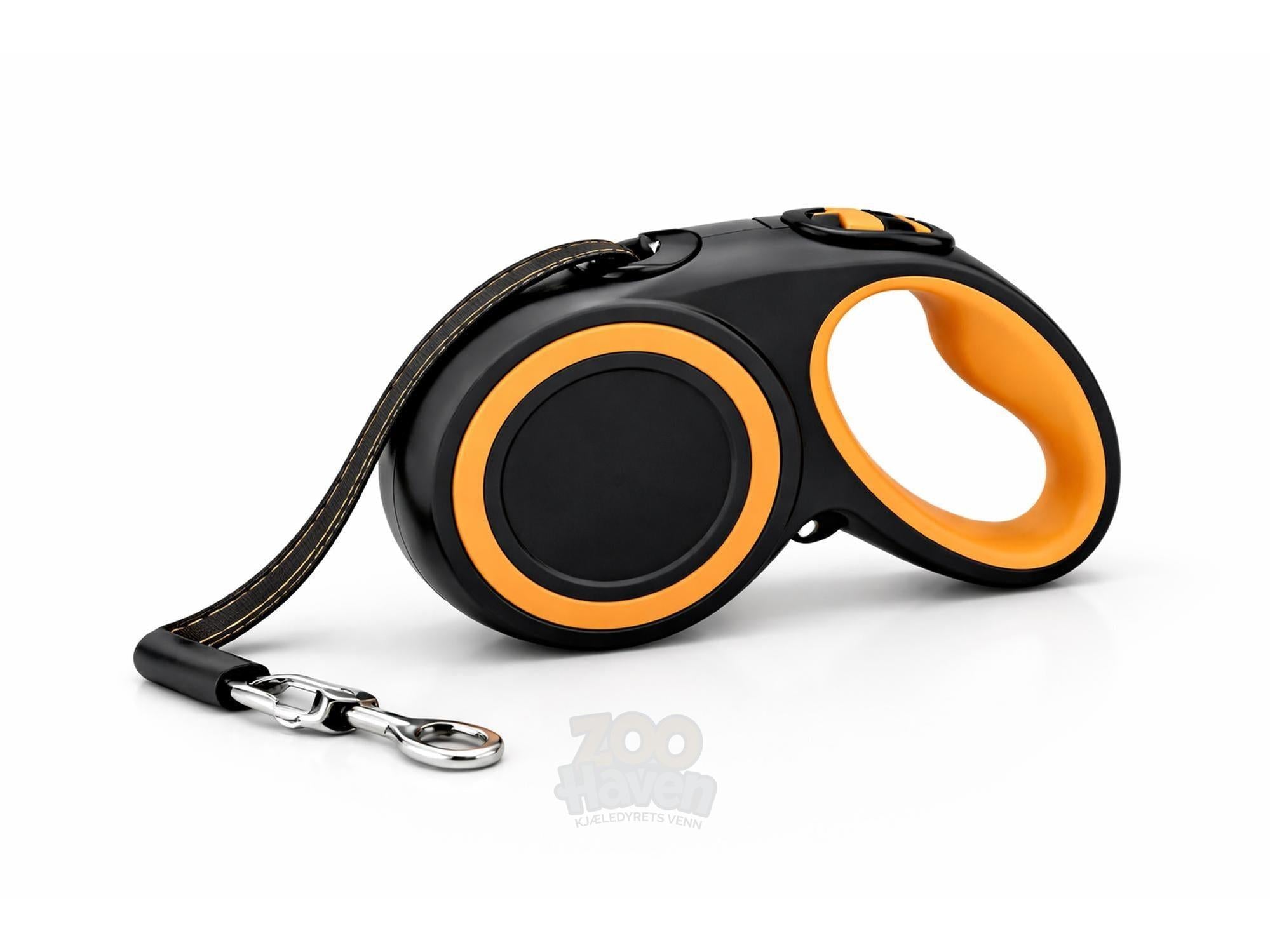 Retraktabelt Hundebånd 5 m – Ergonomisk Design med Refleks (Medium / Large)-2
