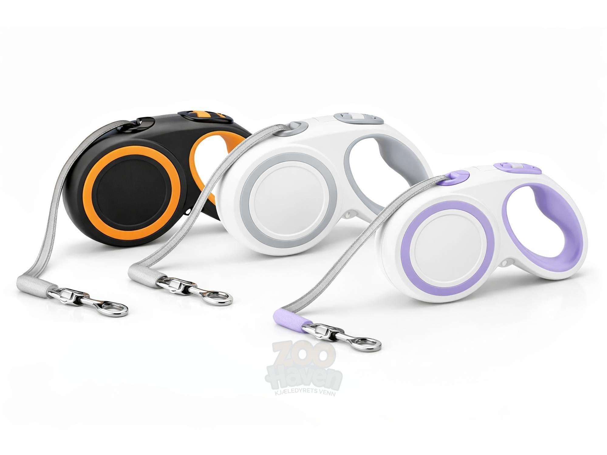 Retraktabelt Hundebånd 5 m – Ergonomisk Design med Refleks (Medium / Large)-1