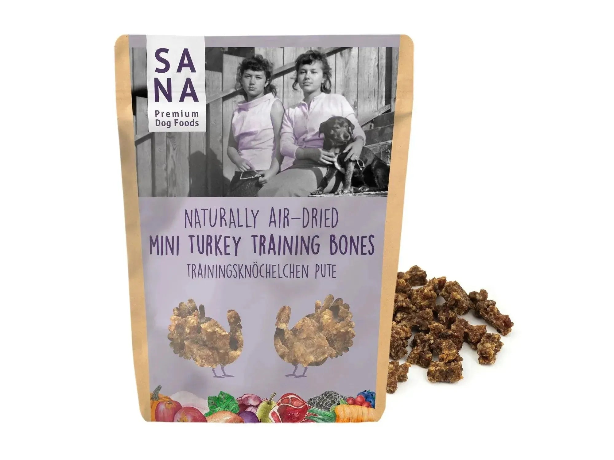 Sanadog Mini Kalkun Treningsgodbiter 100 g myke treningsbein
