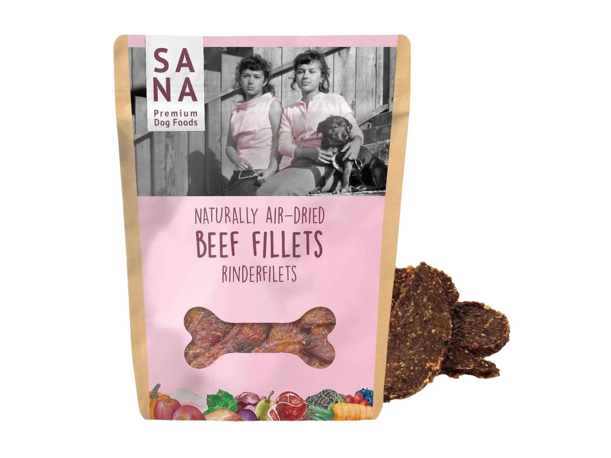 Sana Storfefileter til Hund 100 g naturlig hundesnacks