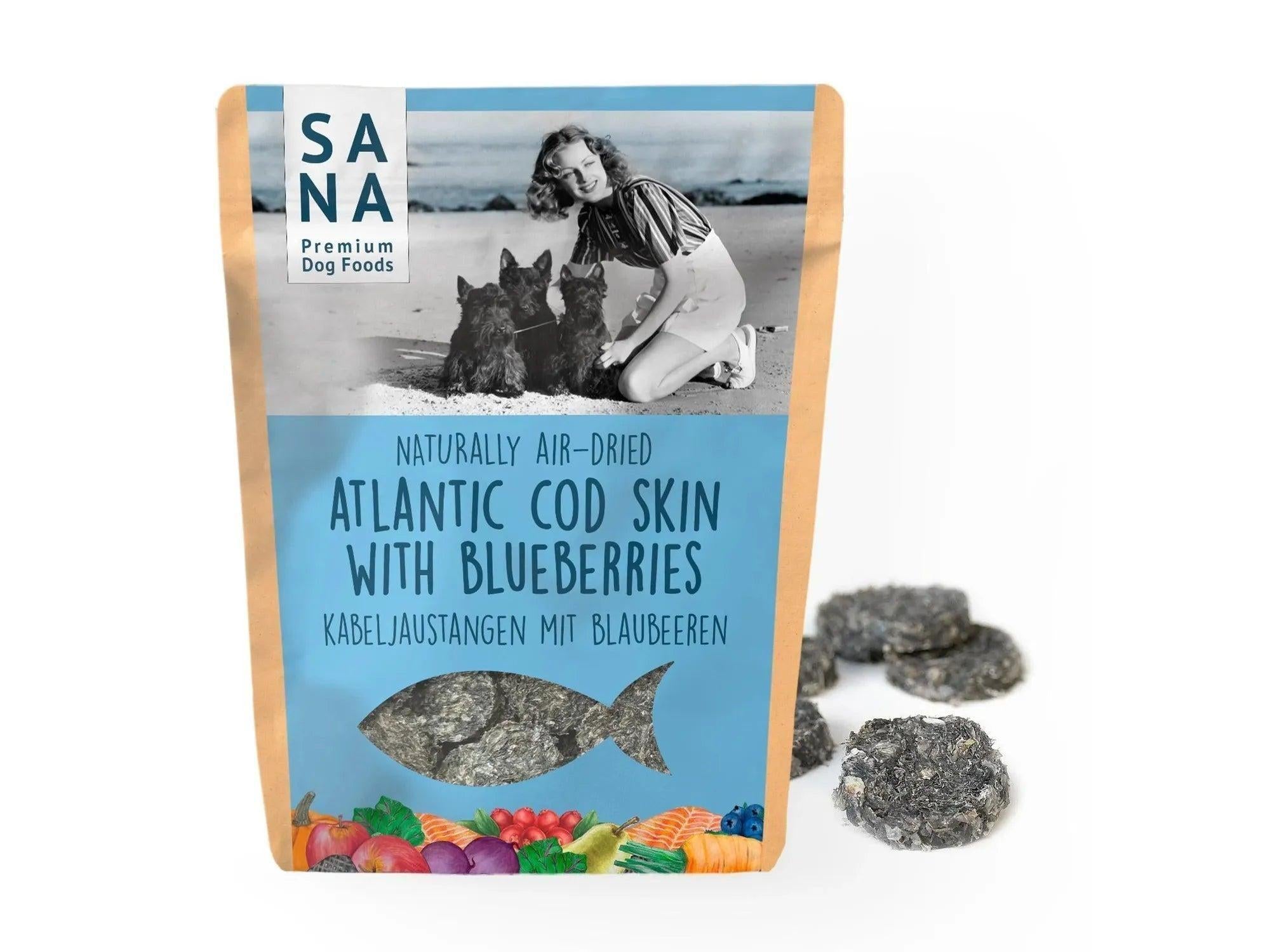 Sana Torskemedaljonger med Blåbær 100 g hundesnacks
