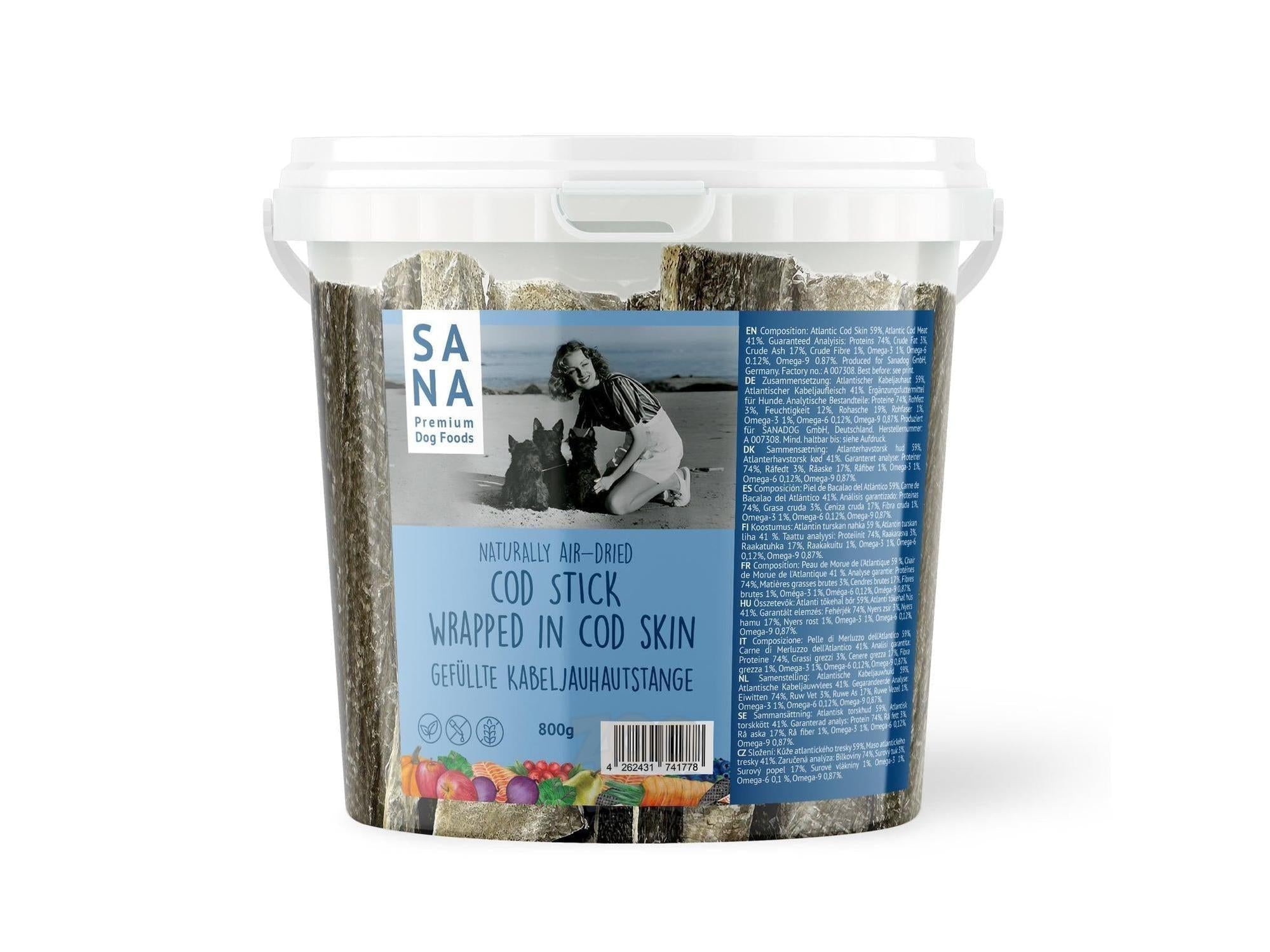 Sana Torskepinner surret i Torskehud 800 g