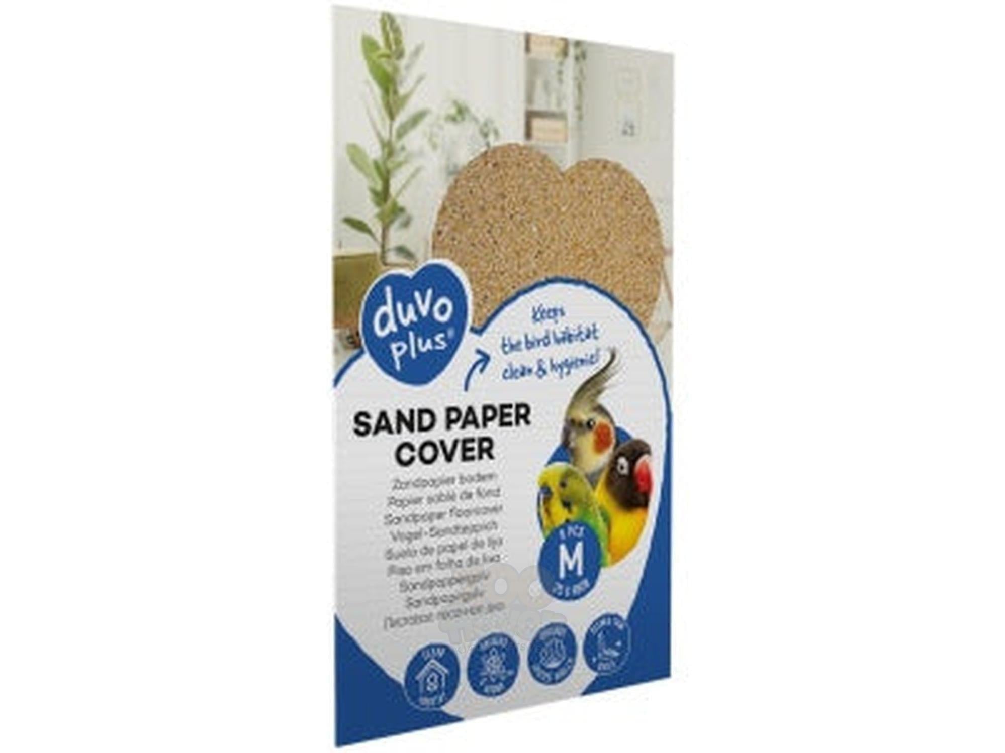 Sandpapir til Fuglebur S/M/L – Bunnpapir med slipeeffekt og anisduft