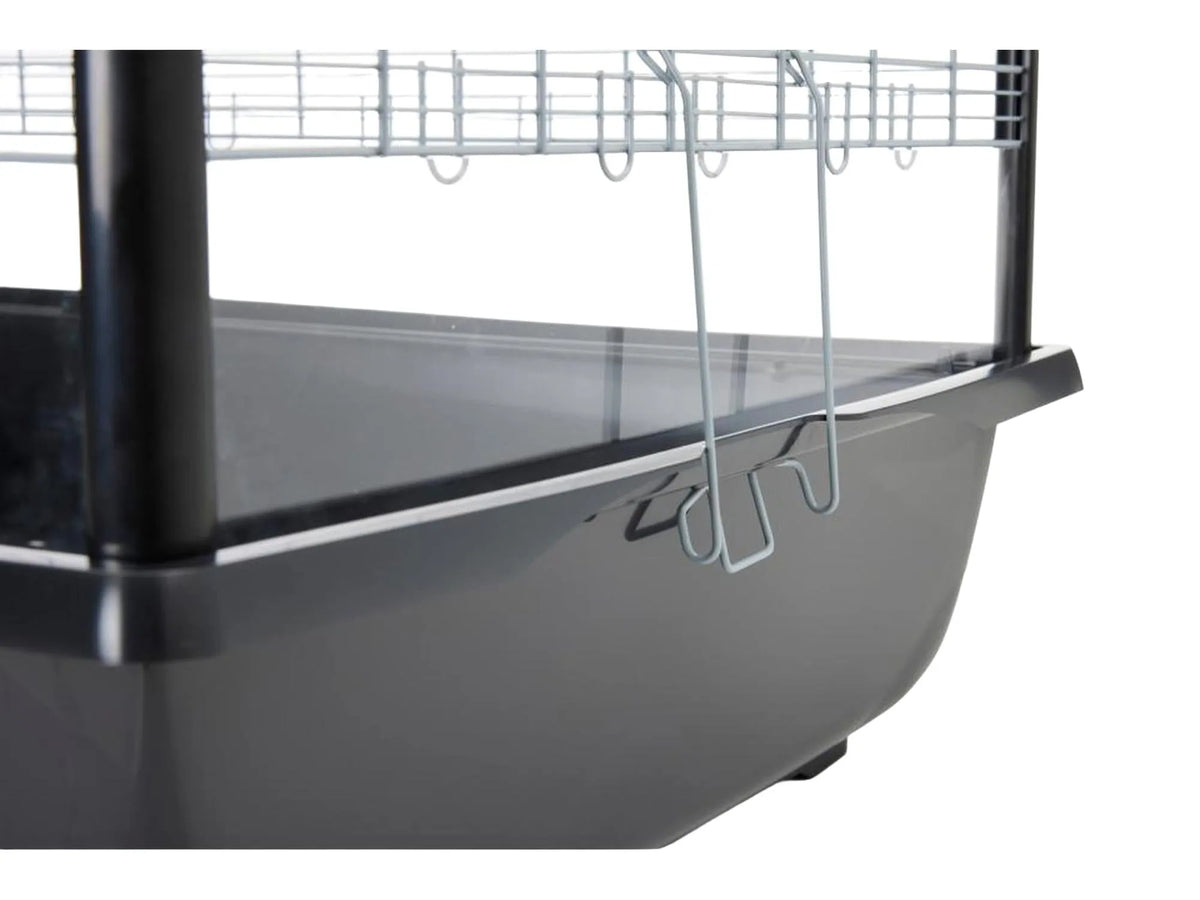 Savic Argus 120 Plexi Knock Down-bur med mørkegrå bunn, klare plexiglassider og metallgitter.