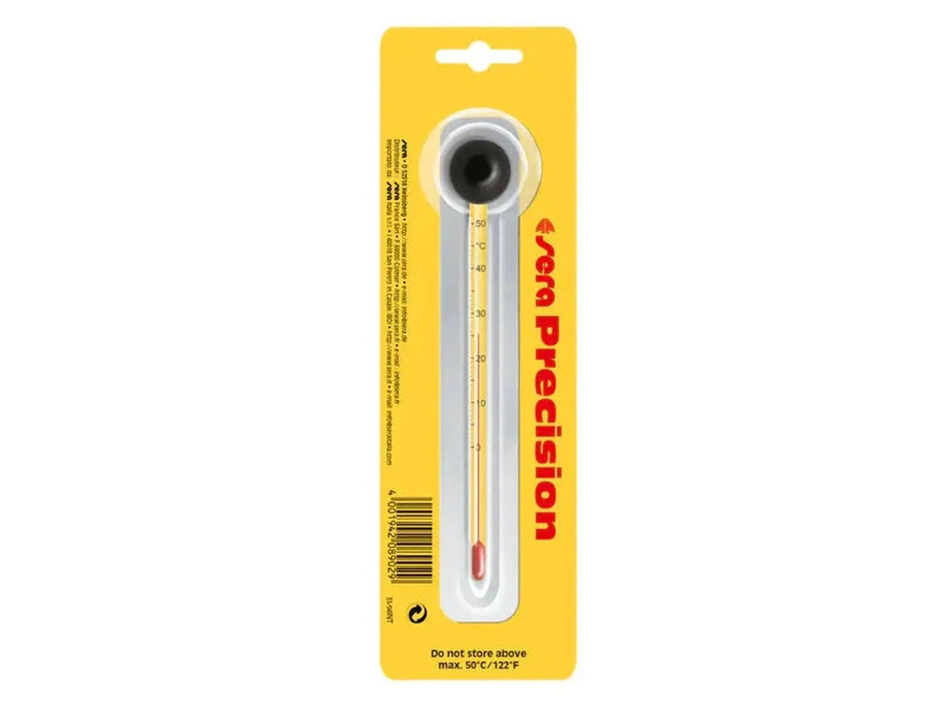 Sera Precision Thermometer Presisjonstermometer for Akvarium med Sugekopp