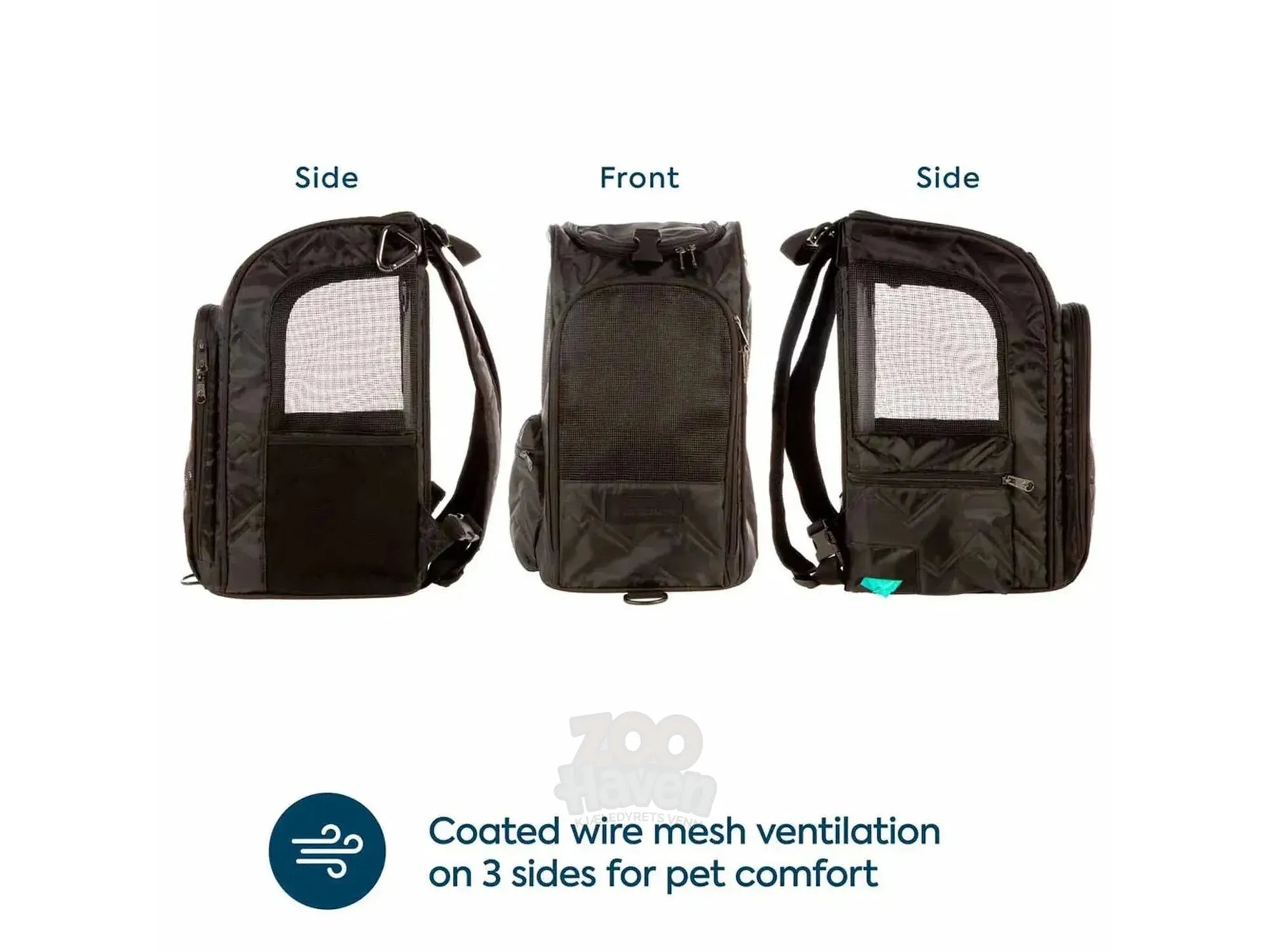 Sherpa Deluxe Pet Carrier & Backpack Svart 43 × 26,5 × 26 cm (opptil 7 kg)
