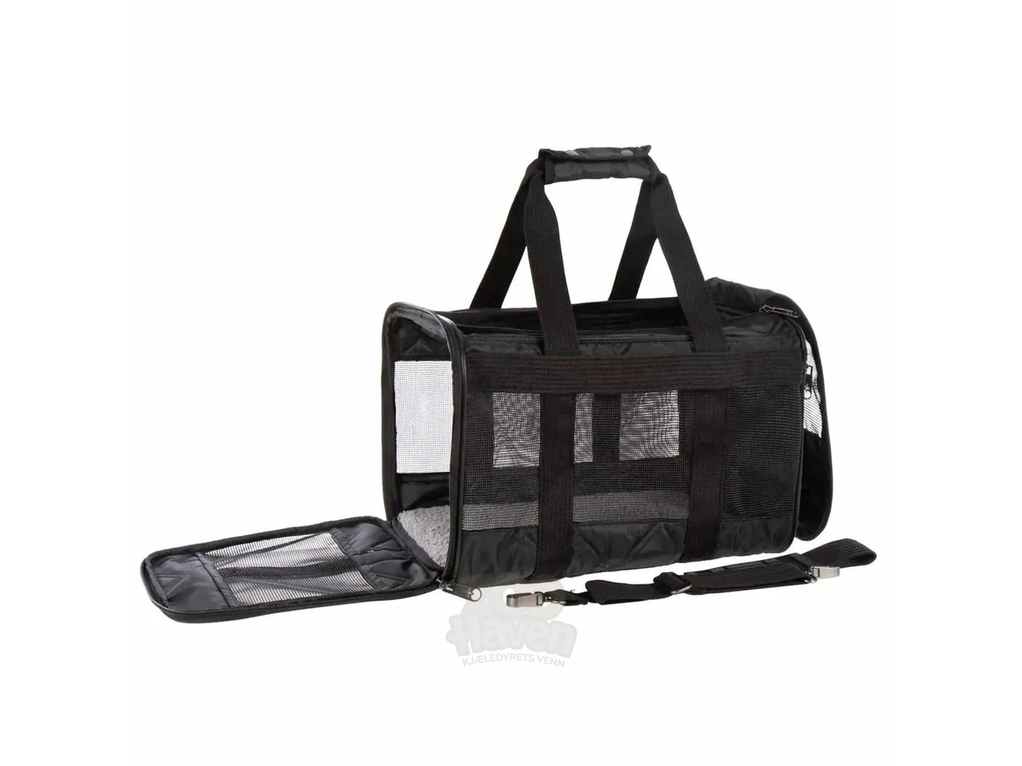 Sherpa Deluxe Pet Carrier Black Medium 43x28x26,5cm