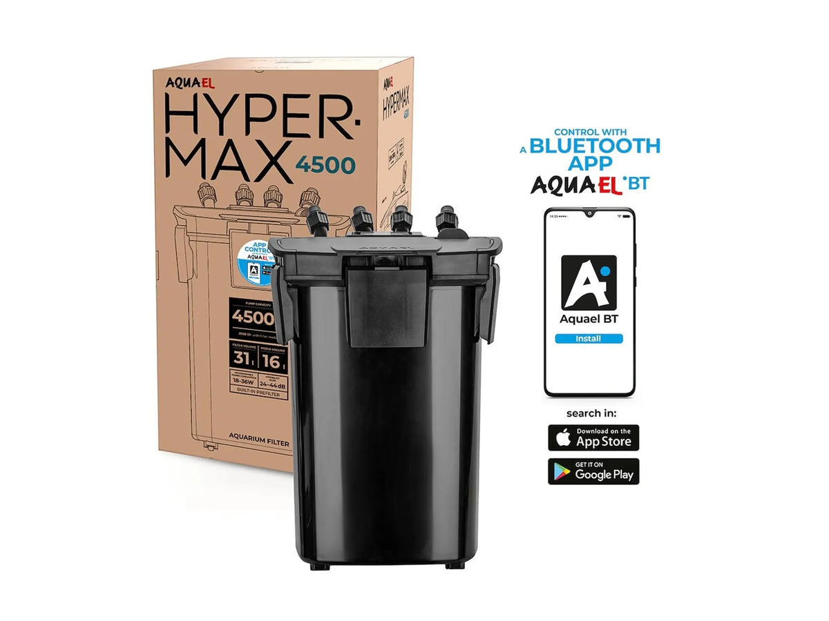 Aquael Hypermax 4500 BT utvendig filter med app