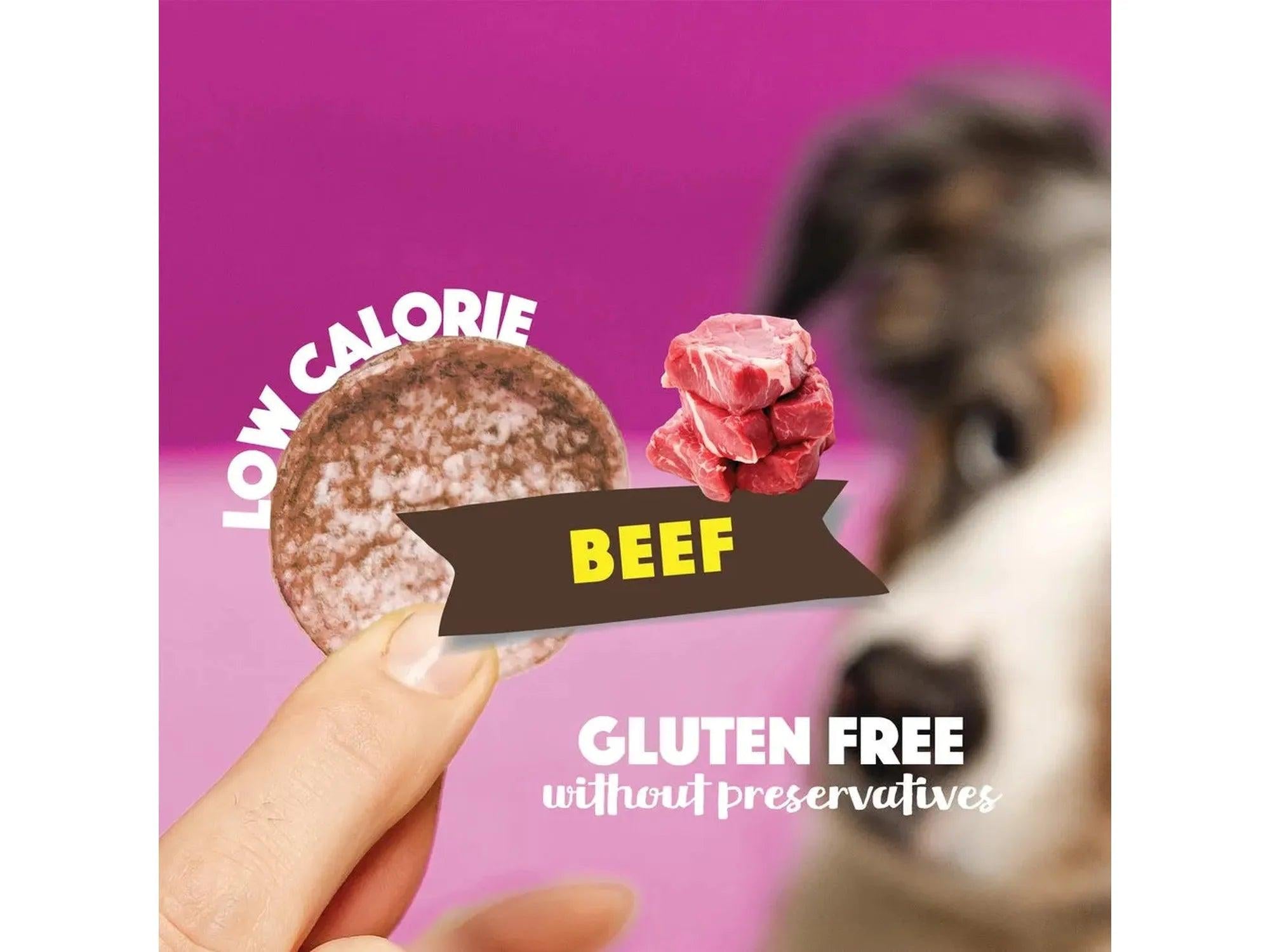 Smoofl Dog Chips Storfe 50 g – Kaloriefattig hundesnacks