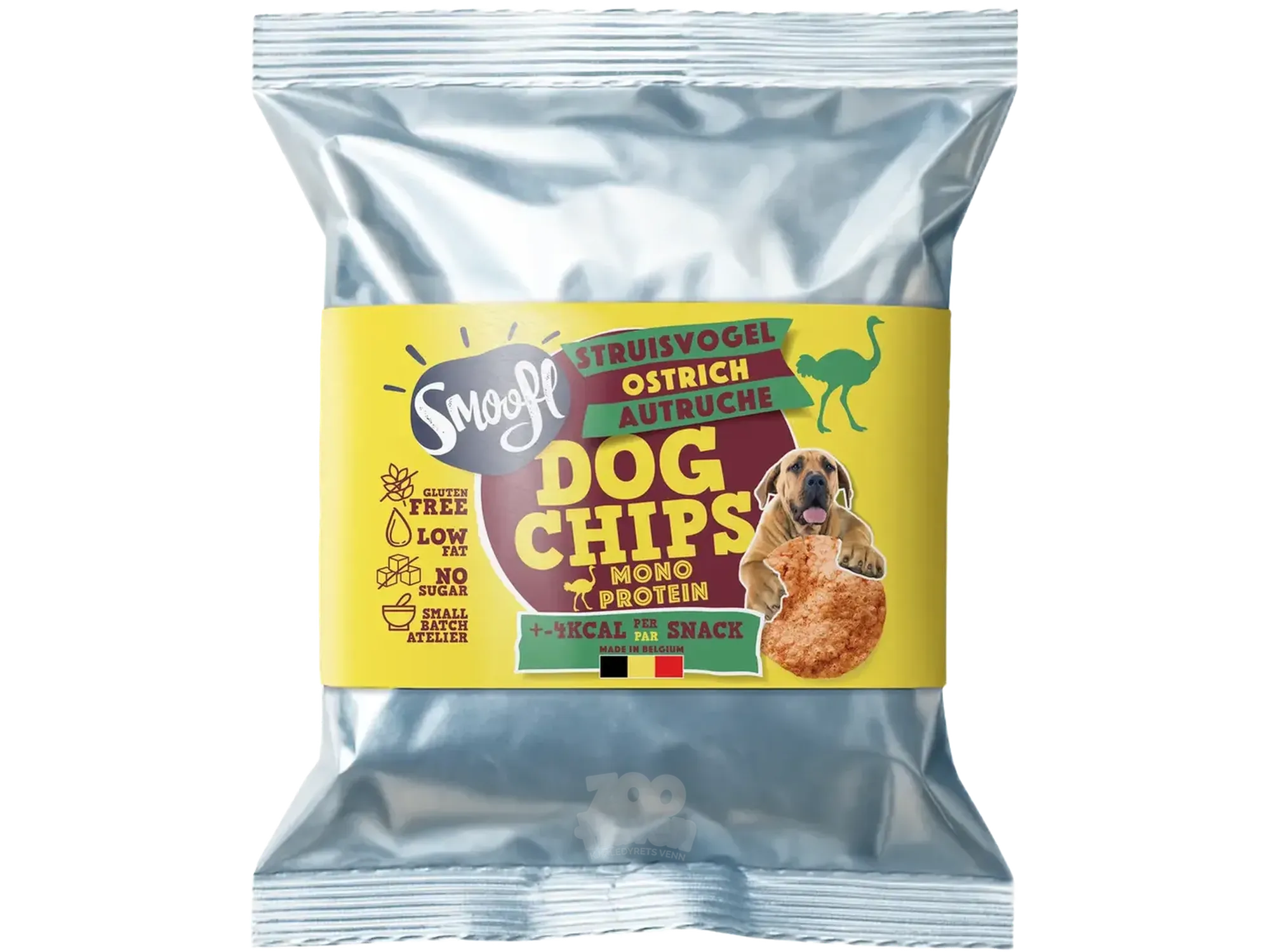 Smoofl Dog Chips Struts 50 g – Kaloriefattig hundesnacks