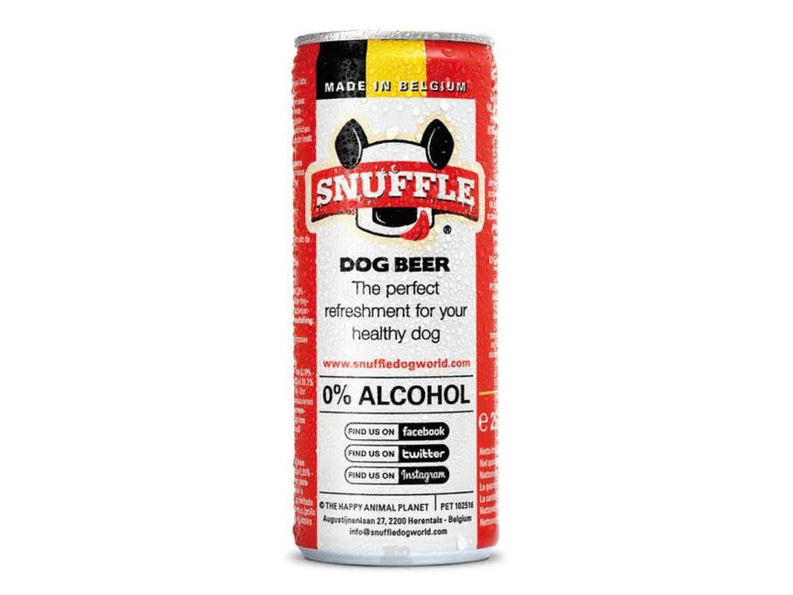 Snuffle Hundeøl med Biffsmak 25cl Boks