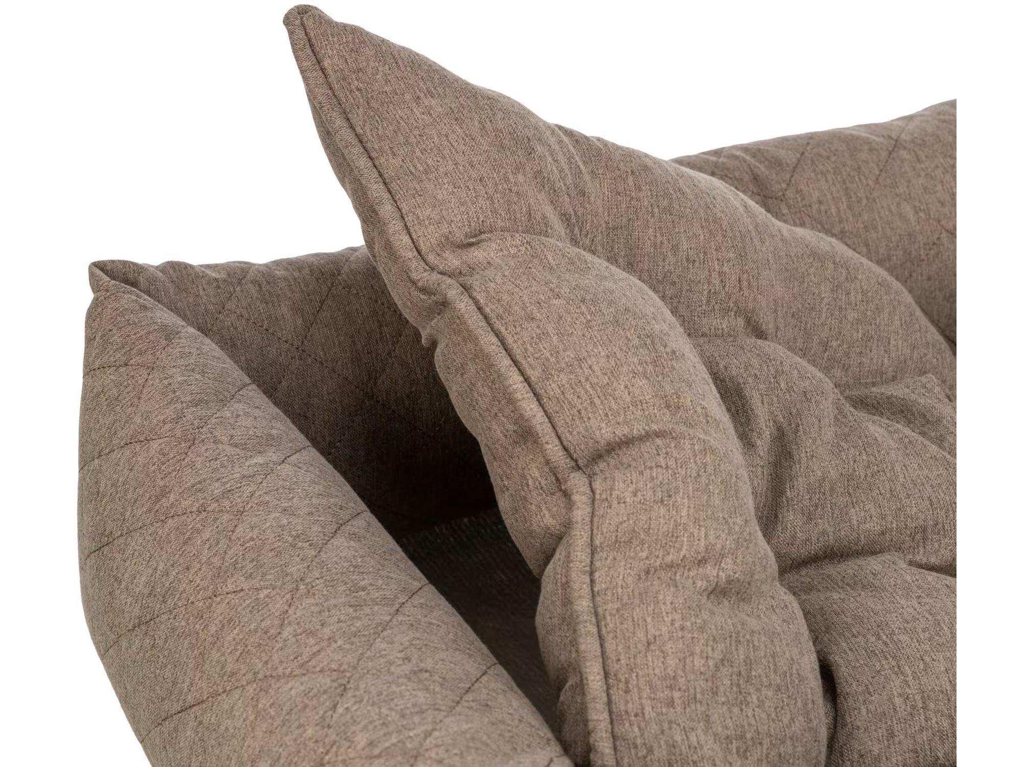 Brun Soft Edition Caliente hundeseng med robust, vattert stoff og myk polstring.