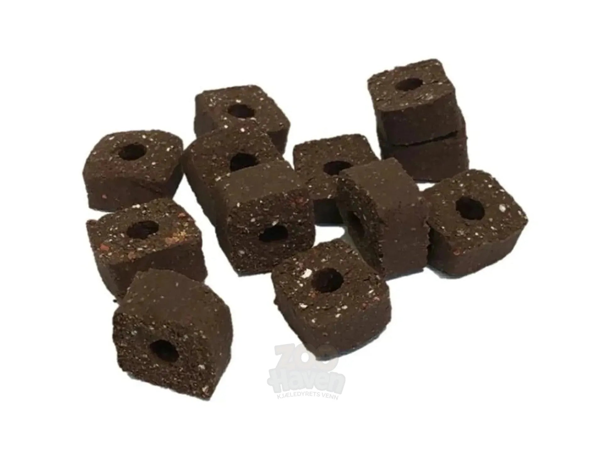Mørkebrune, myke Soft-Snack Godbit Lam hundegodbiter med hull, egnet for trening og belønning.