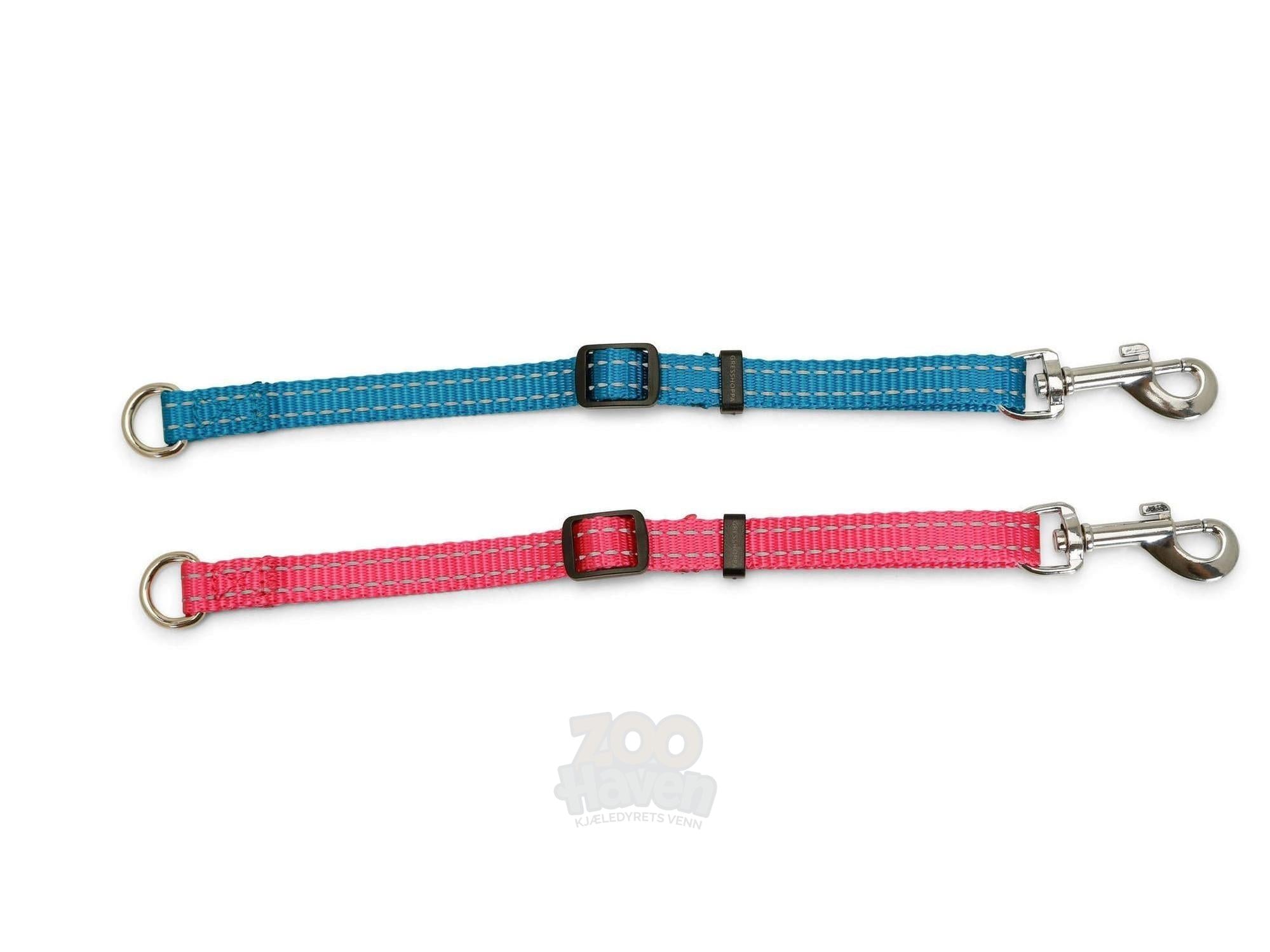 Sogna hanefot 12mm x 35cm i rosa for kobling av flere hunder