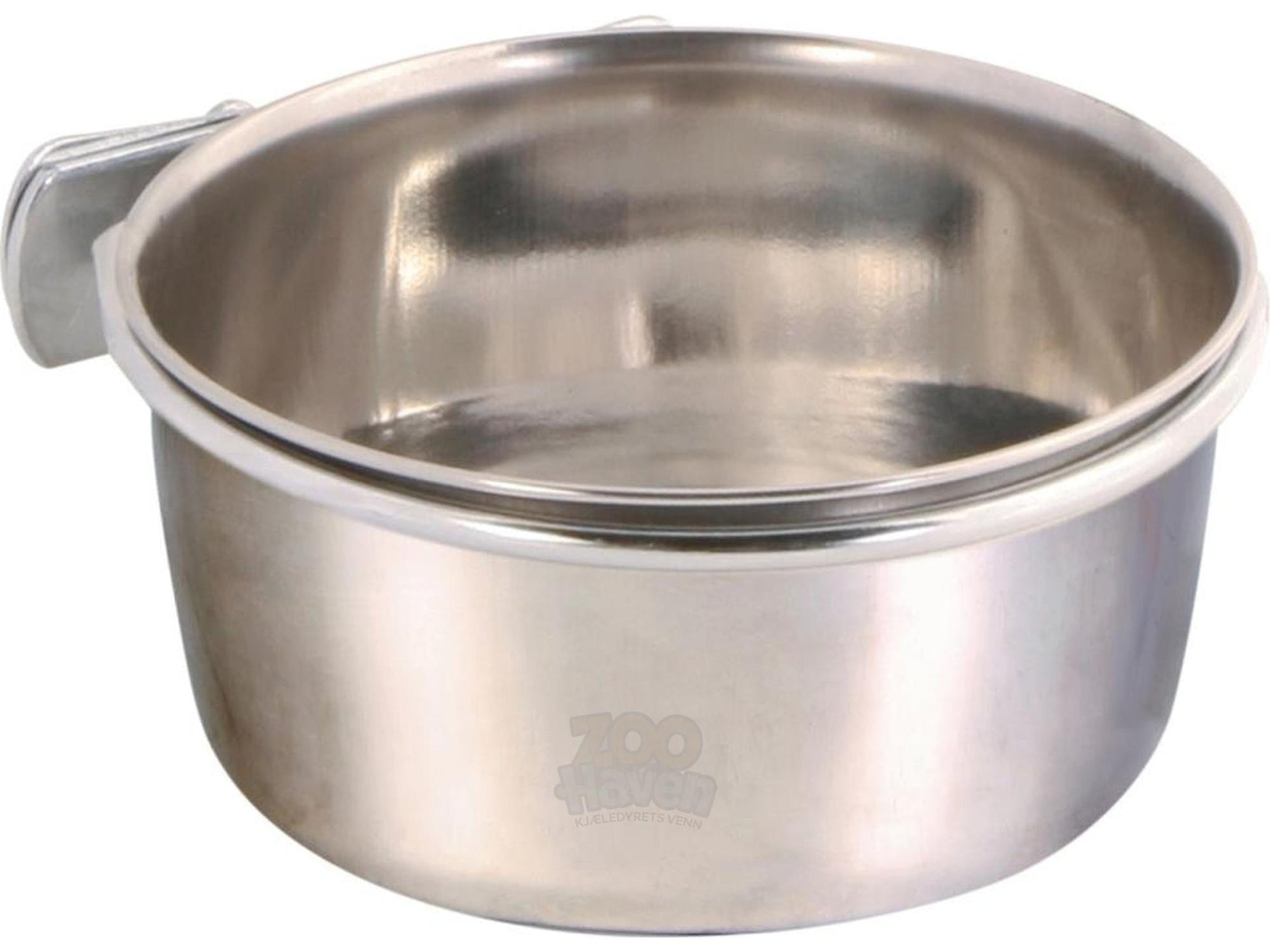 Trixie Stålkopp med krom holder fôrskål til burhund og fugl
