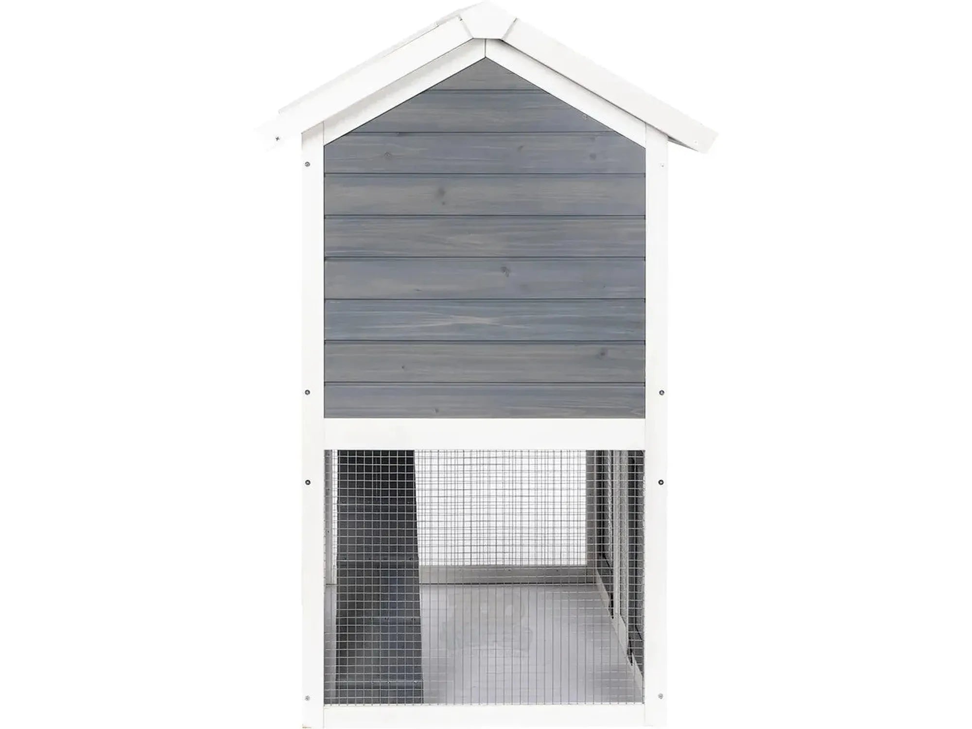 SunnyPet Ferie 2-etasjes Kaninbur Grå/Hvit 111x70,5x114,8 cm