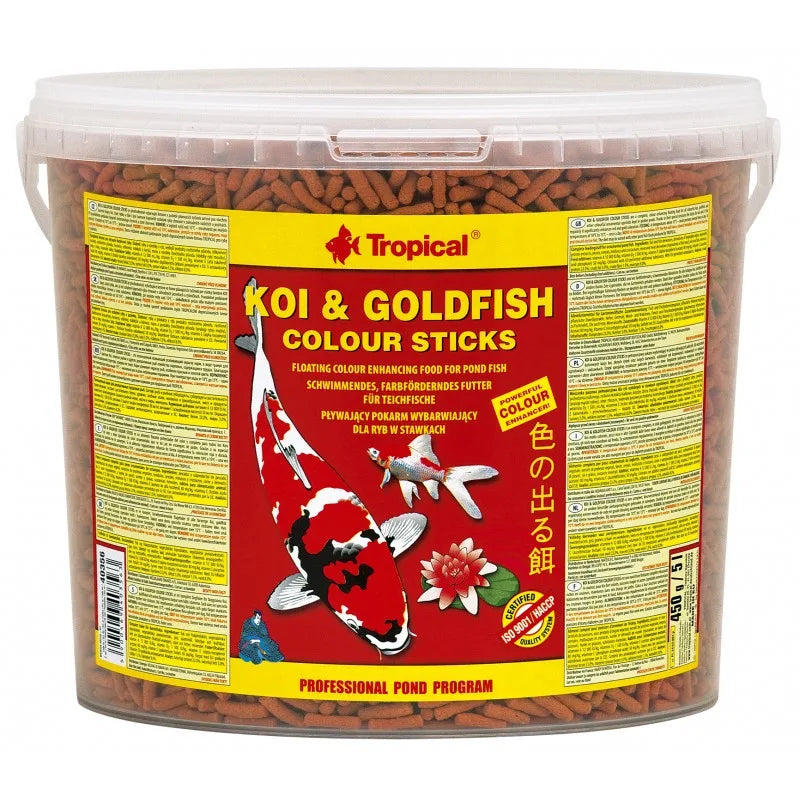 Tropical Koi & Gullfisk Fargesticks – 11 liter bøtte