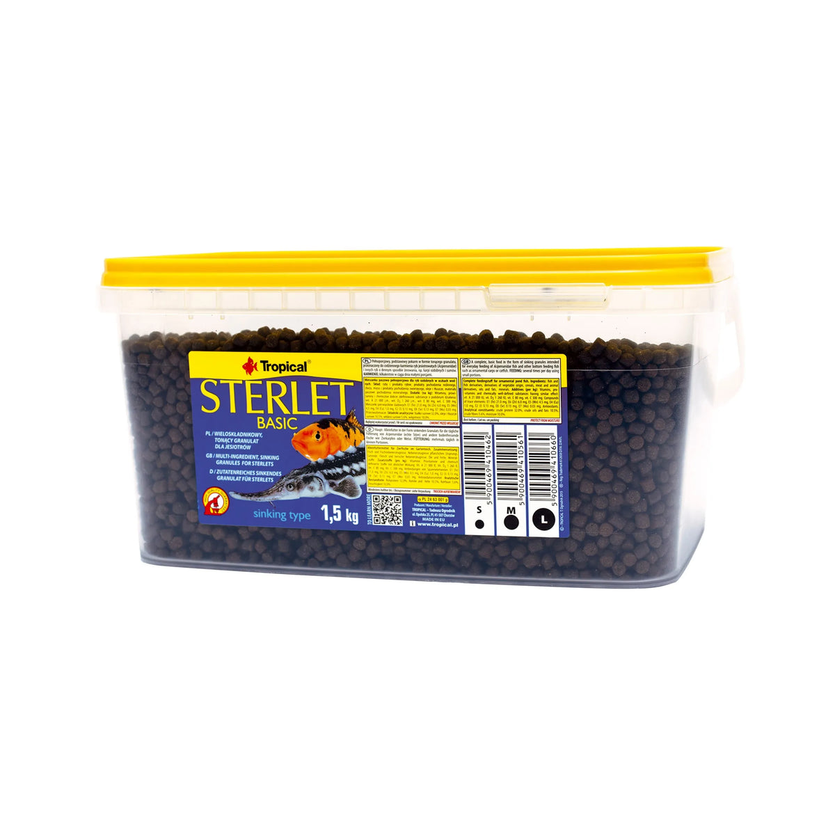 Tropical Størfôr Basic 8 mm – 3 liter bøtte