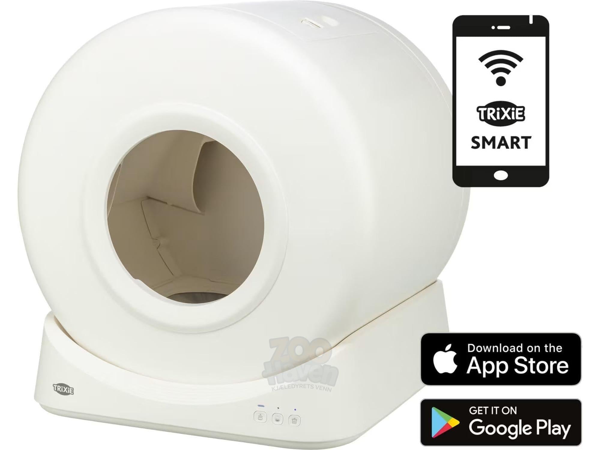 TRIXIE Smart Selvrensende Kattedo med App – Fullautomatisk Premium Kattetoalett
