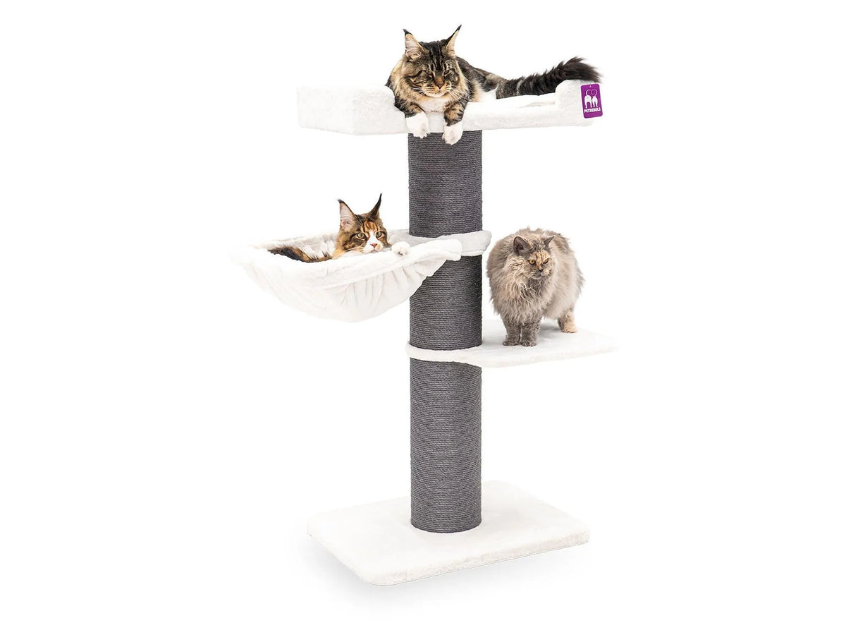 Petrebels Maine Coon 127 kattetre i off white