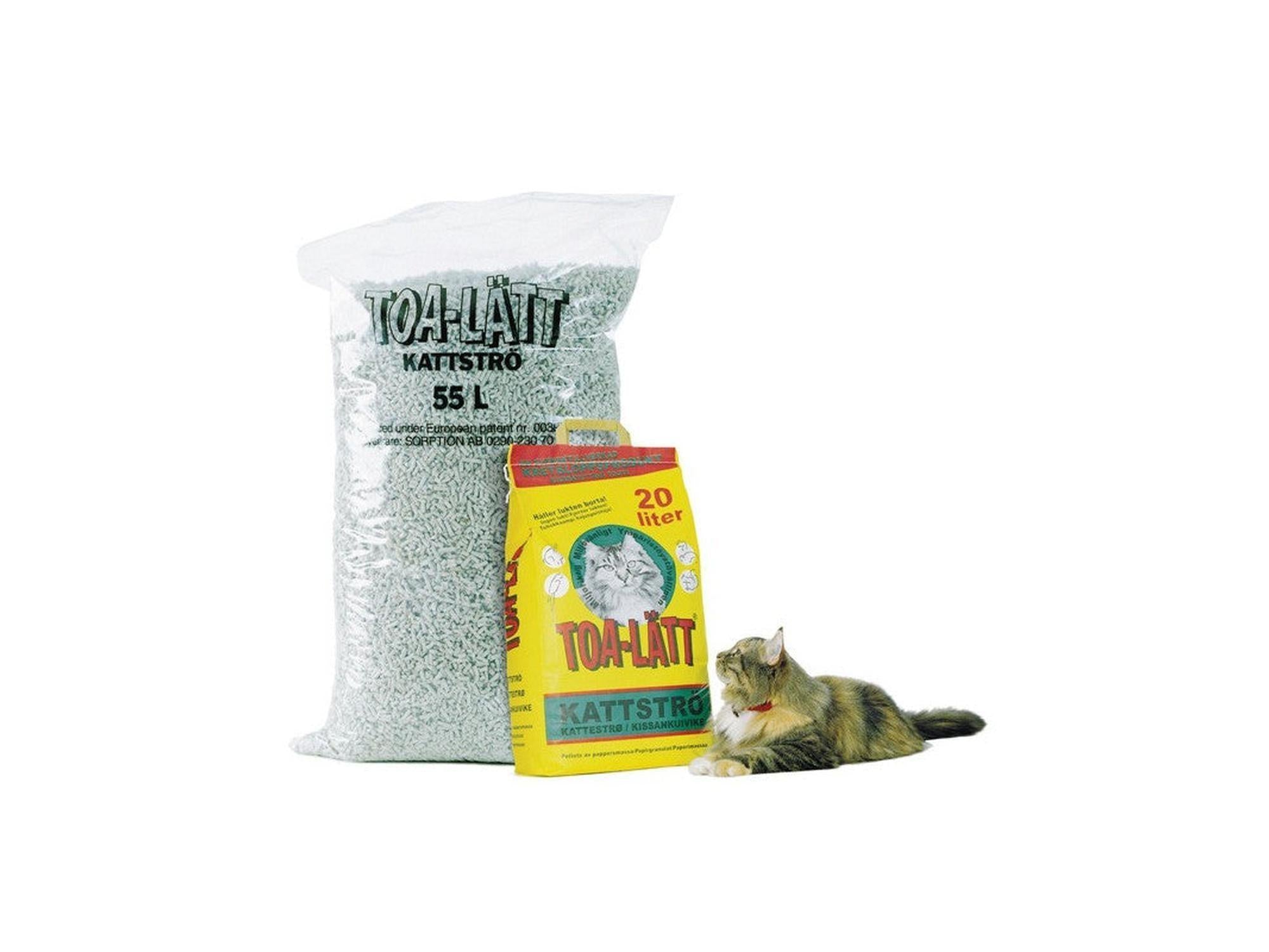 Toa-lätt Papirpellets kattestrø av papir til katt