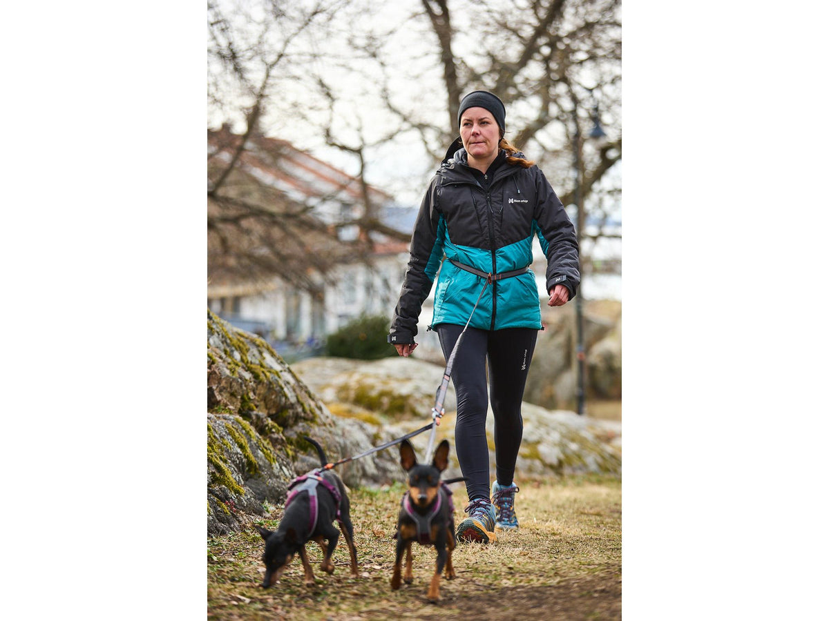 Non-stop dogwear Touring bungee adjustable justerbart strikkbånd – Svart/grå