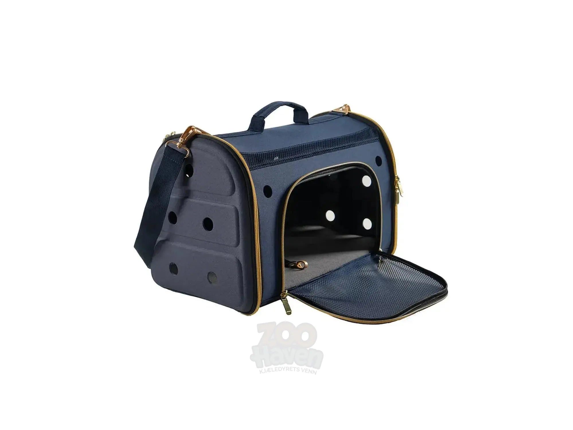 Transportveske for hund og katt – Blå 46×27×31 cm (opptil 6 kg)