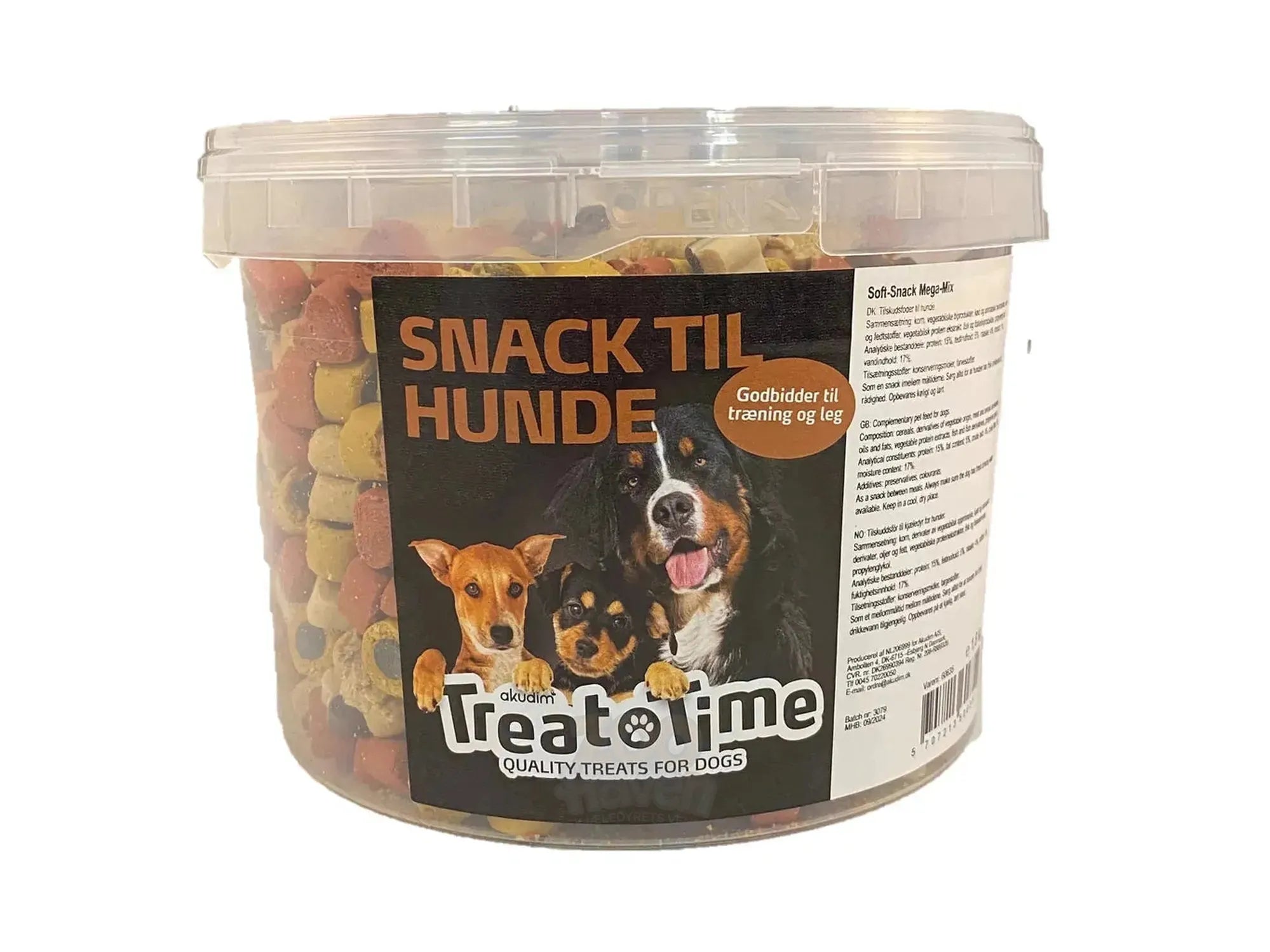 Treattime Soft-Snack godbid MIX 1,8 kg til hund