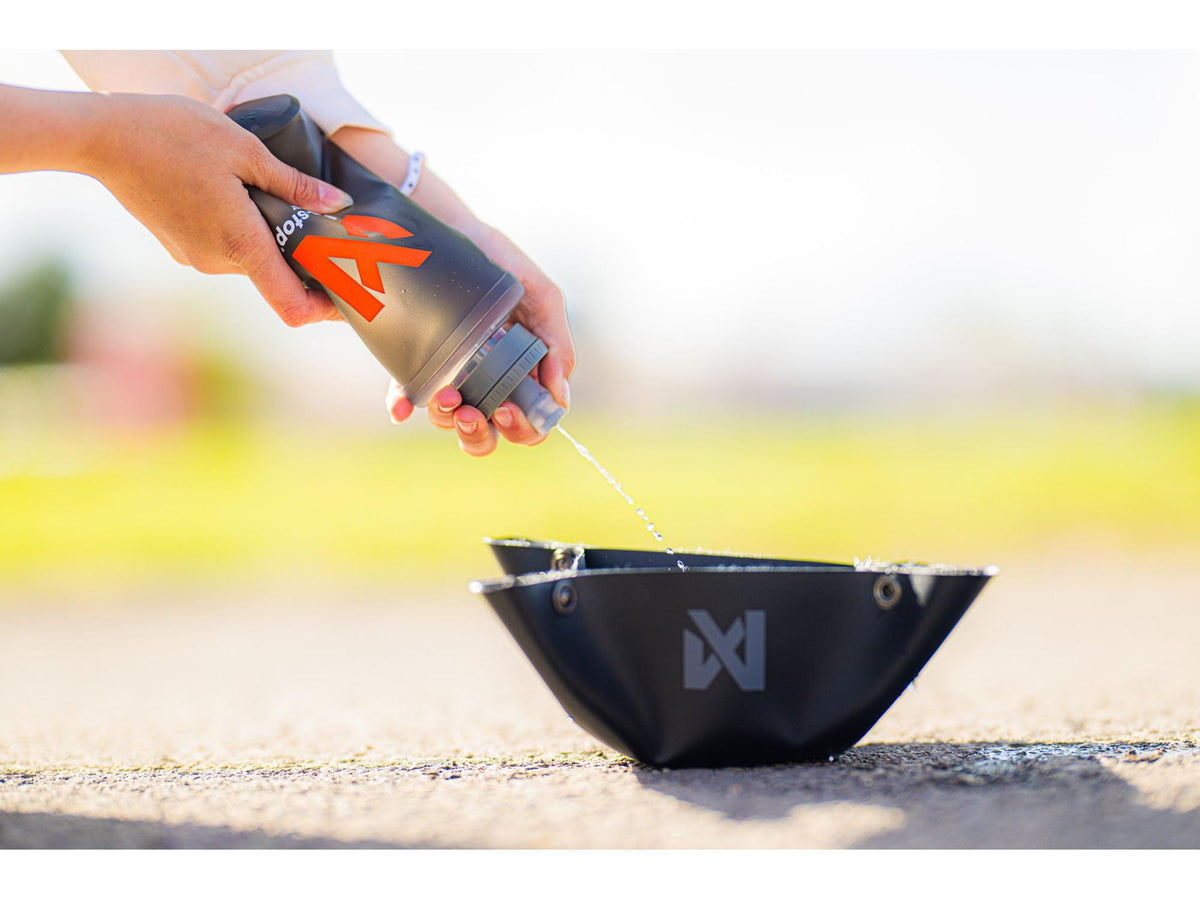 Non-stop dogwear Trekking bowl sammenleggbar turskål – Svart