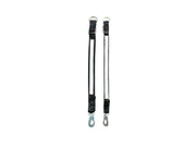 Trine Kobbelforlenger i webb med refleks 40 cm – Sort