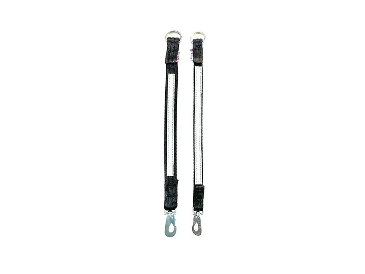 Trine Kobbelforlenger i webb med refleks 40 cm – Sort