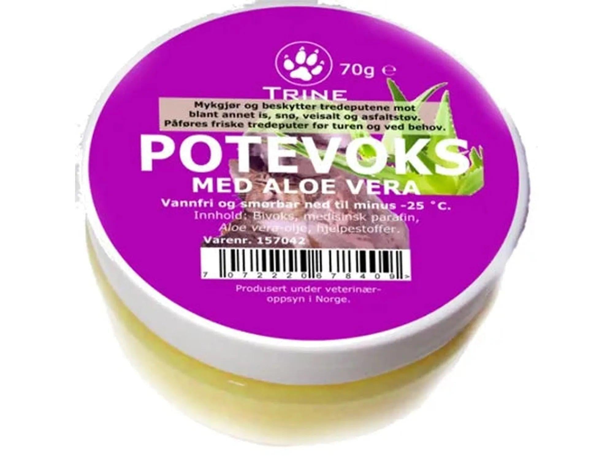 Trine Potevoks med Aloe Vera 70g beskyttende potevoks til hund