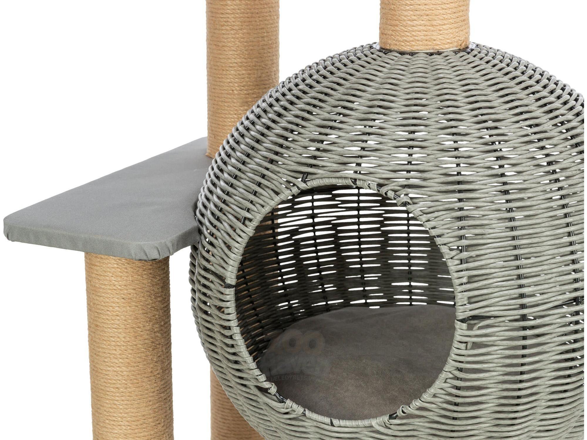 Trixie Amalia utendørs kloretre med hule 48 × 143 × 48 cm – Grå