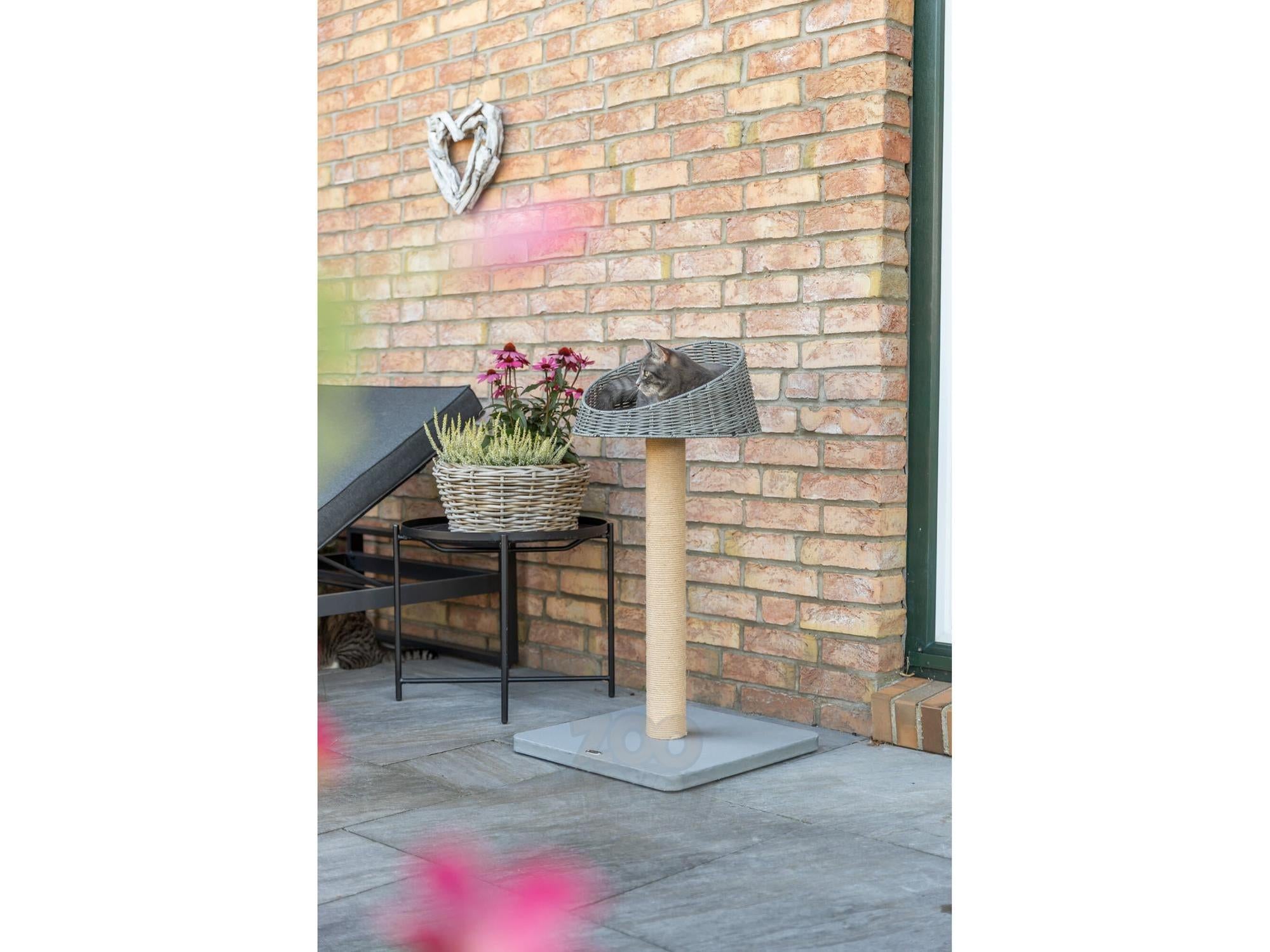 Trixie Amalia utendørs kloretre med liggeplass 48 × 88 × 48 cm – Grå