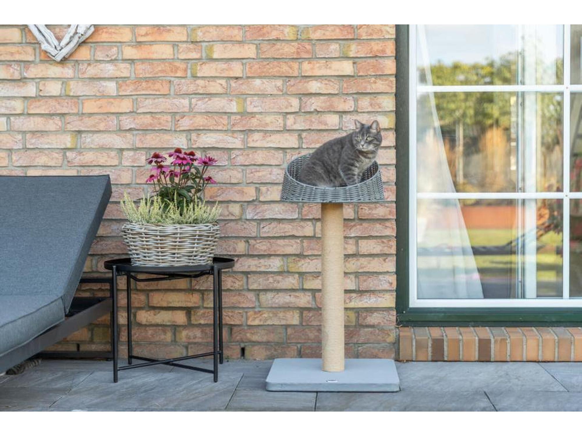 Trixie Amalia utendørs kloretre med liggeplass 48 × 88 × 48 cm – Grå
