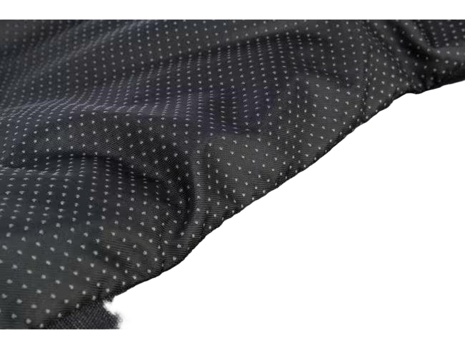 Trixie BE NORDIC hundeseng i sort canvas med strukturert softplysj og sklisikker bunn med prikket mønster.