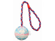 Trixie ball i snor i naturgummi med håndtak til hund