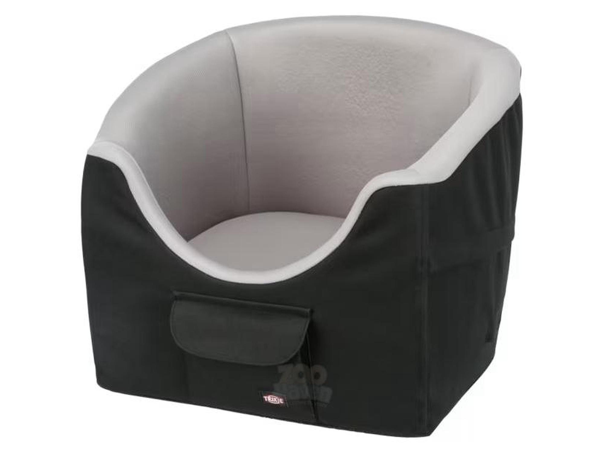 Trixie Bilsete Hund 41x39x42cm Sort/Grå – Komfortabelt Hundesete & Reiseseng opptil 8kg