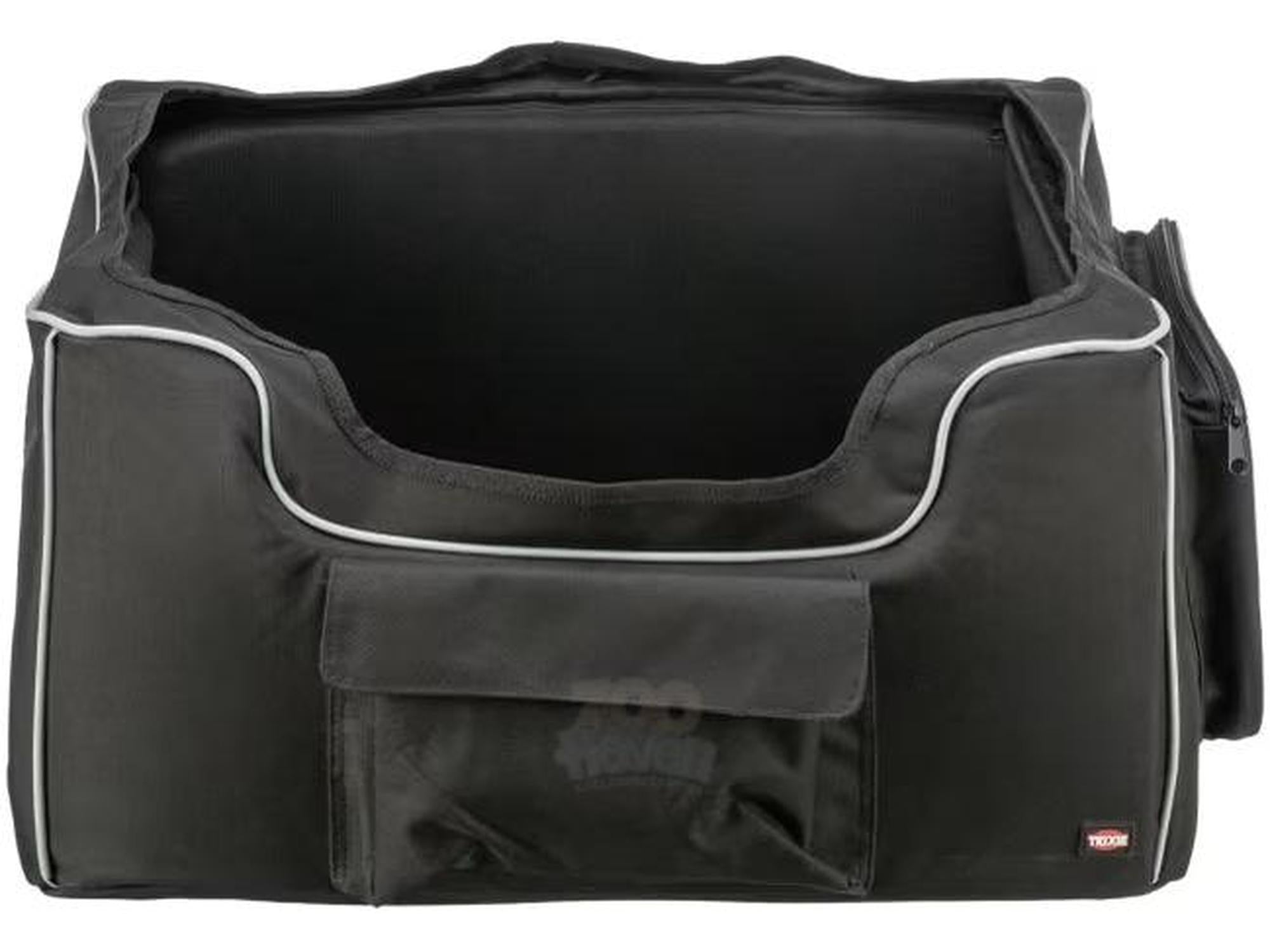 Trixie Bilsete Hund 56x37x36cm Sort/Grå – Sammenleggbart Hundesete til Bil opptil 10kg