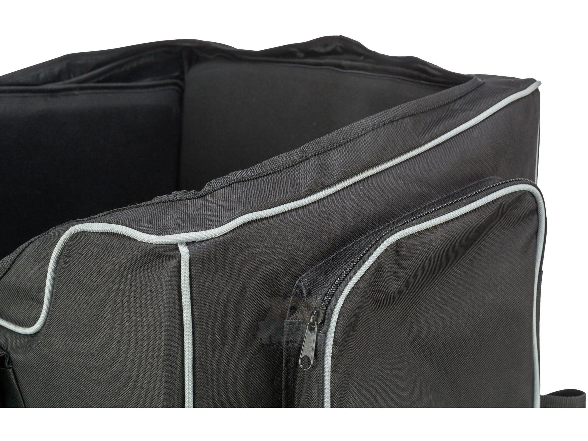 Trixie Bilsete Hund 56x37x36cm Sort/Grå – Sammenleggbart Hundesete til Bil opptil 10kg
