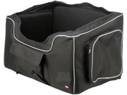 Trixie Bilsete Hund 56x37x36cm Sort/Grå – Sammenleggbart Hundesete til Bil opptil 10kg